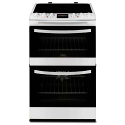 Zanussi ZCV46200WA 55cm Electric Cooker in White